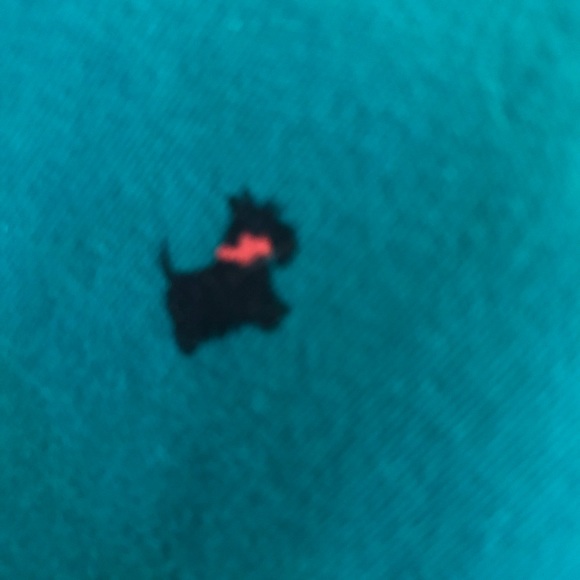 St John’s Bay L green Scottie Dog print turtleneck - Picture 3 of 6